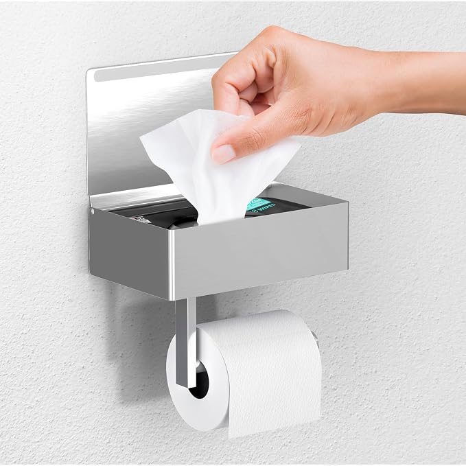 Day Moon™ Brushed Nickel Toilet Paper Holder by DayMoonDesigns