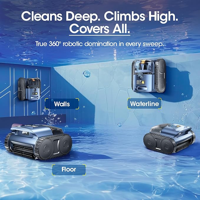 Cordless Robotic Pool Vacuum, Pool Cleaner - Image 3