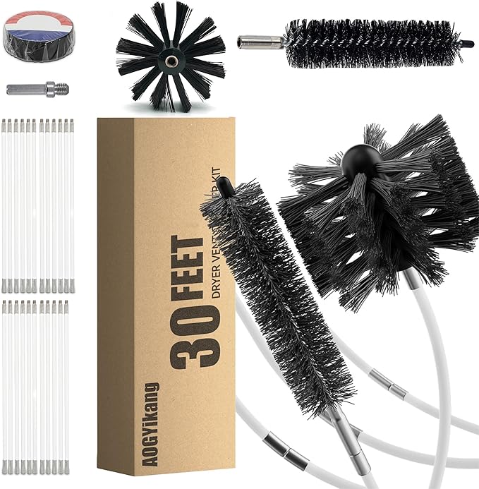 30 Feet Dryer Vent Cleaning Brush Kit, fireplaces, Ventilation ducts - Image 8