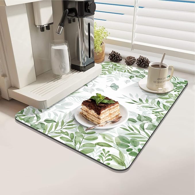 LOKHOM Dish Drying Mat for Kitchen Counter, Dish Drainer Rack Mats for Kitchen - Image 3