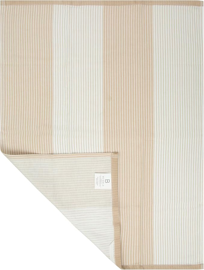 Premium Kitchen Towels | Yarn Dyed Flat Woven Stripe Kitchen Towel Set| 238 GSM - Image 5