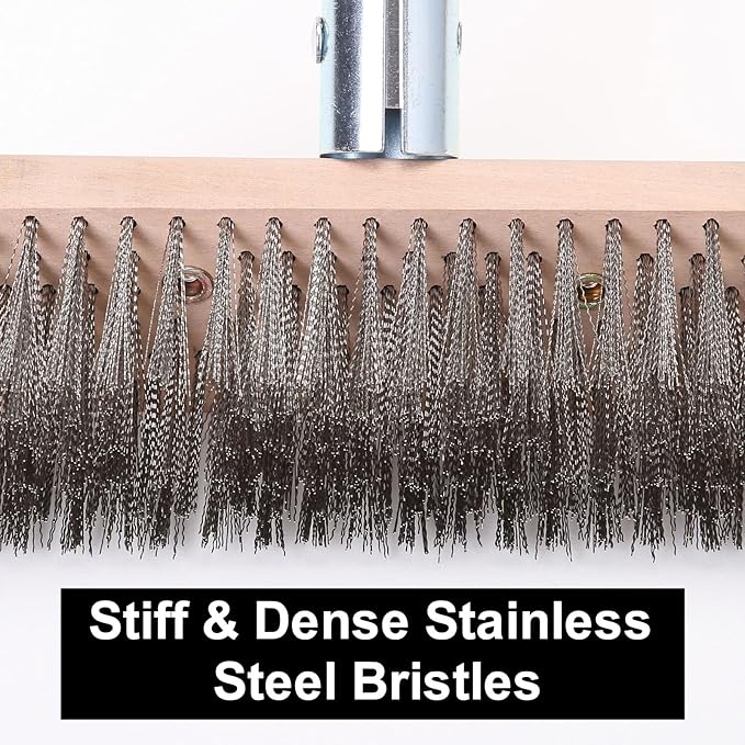 MAXMAN Floor Scrubber, Deck Brush, Stainless Steel Floor Scrub Brush - Image 5