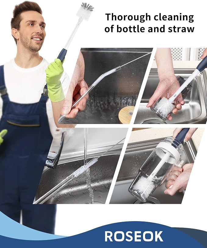 2 in 1 Long Handle Bottle Brush - Image 3