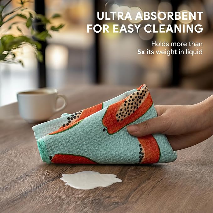 RECYCO Waffle Kitchen Towel Set of 2 - Image 4