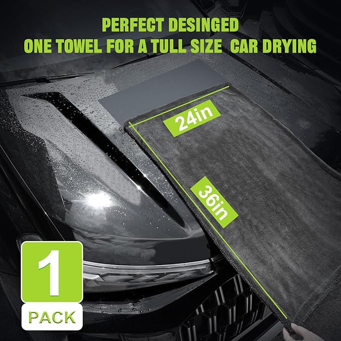 TTRCB 2 Pack 1300 GSM Car Drying Towel, Microfiber Towels - Image 3