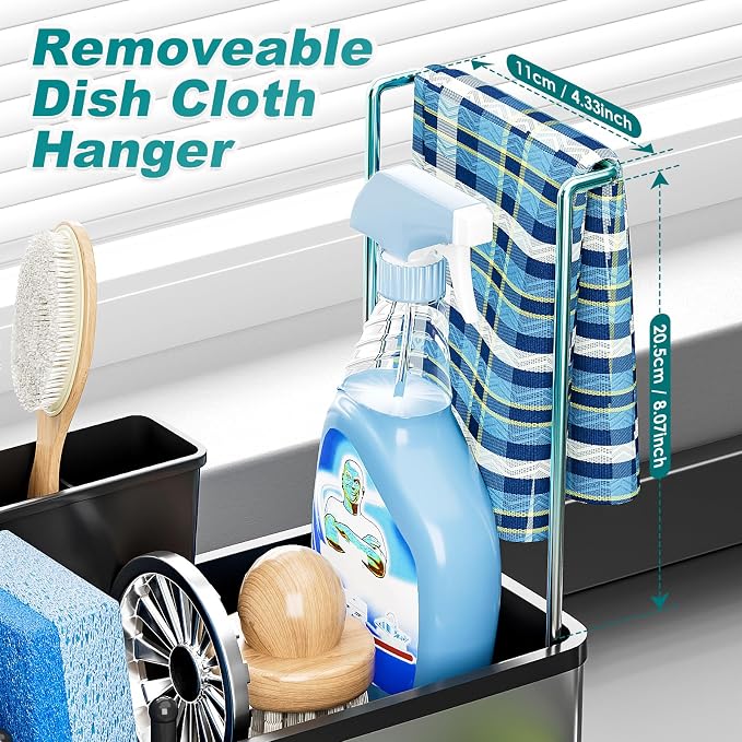 Stainless Steel Sink Caddy, Sponge Holder - Image 5