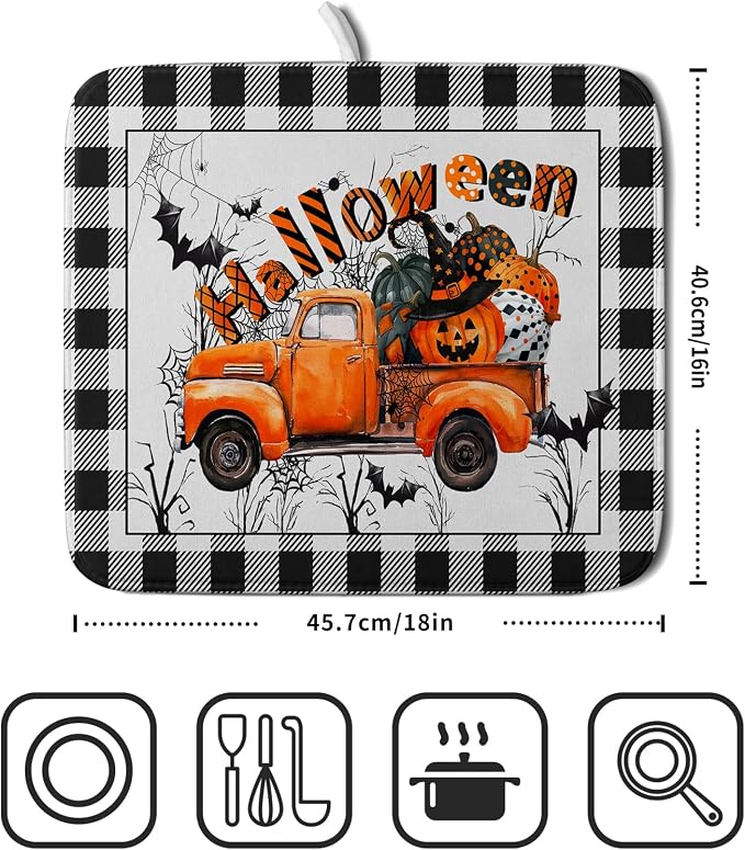 Holiday Truck Dish Drying Mat - Image 2