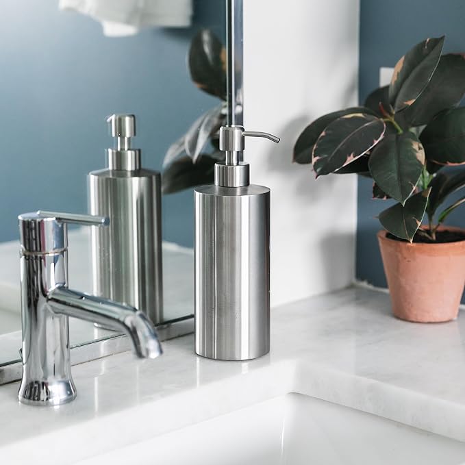 Silver Soap Dispenser Stainless Steel - Image 7