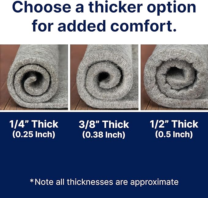 RUGPADUSA - Eco-Plush - 7'x10' - 1/4" Thick - 100% Felt - Premium Cushioned Rug - Image 7
