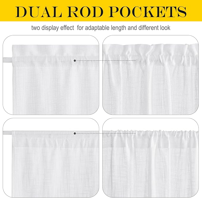 NICETOWN Sheer French Door Curtain - Image 2
