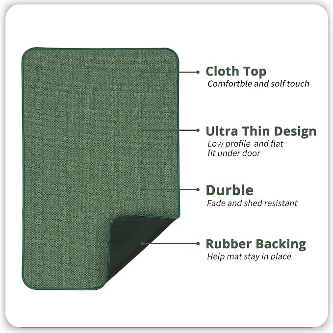Bath Mat, Ultra Thin Bathroom Runner Rugs, Large Bath Mats - Image 2