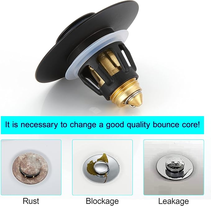Universal 1.25" Bathroom Sink Stopper - Image 5