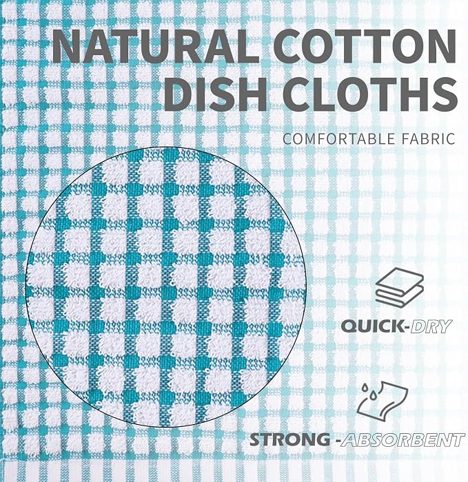 Oeleky 100% Cotton Kitchen Dish Cloths - Image 5