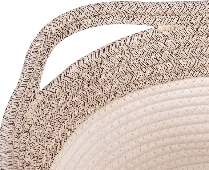 Medium and Large Woven Basket//With Handle, Used - Image 8