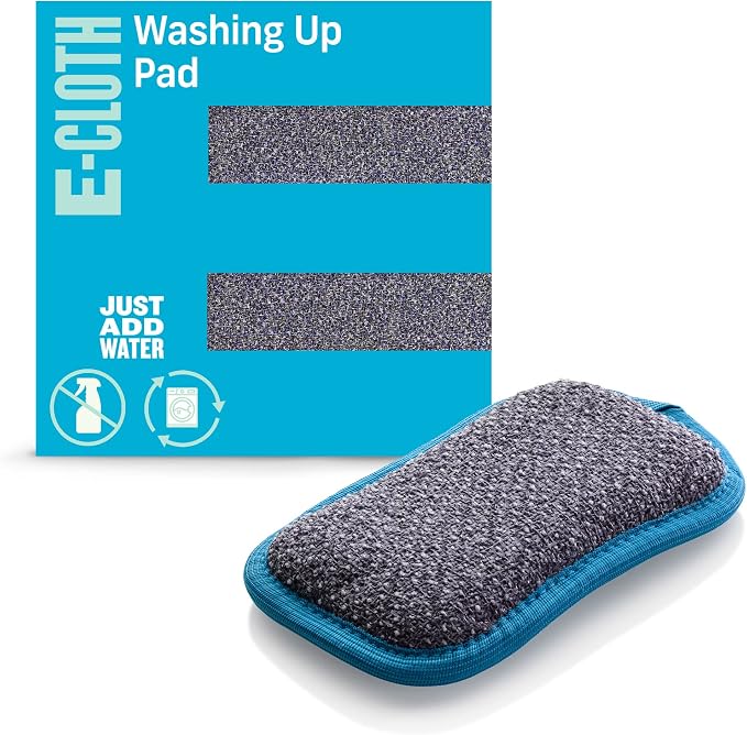 E-Cloth Washing Up Pad, Premium Microfiber Non-Scratch Kitchen Dish Scrubber by E-Cloth