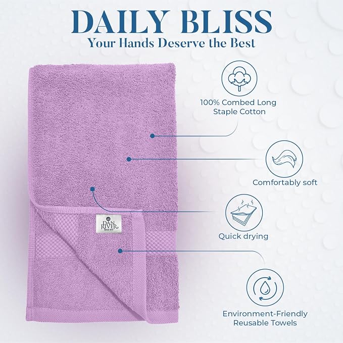 DAN RIVER 6-Pack Premium Hand Towels - Image 3