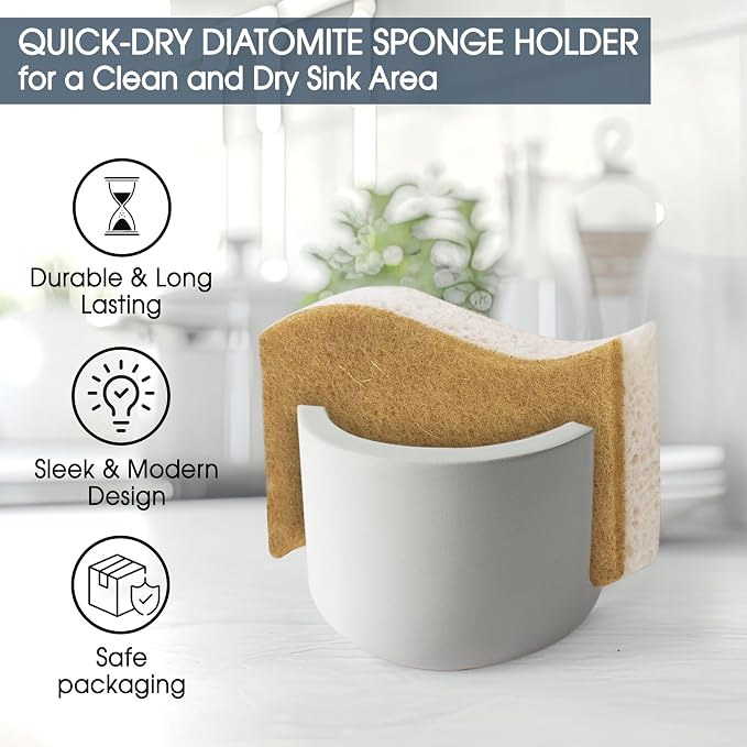 MOPHONICHOME Sponge Holder, Stone Sponge Holder - Image 2
