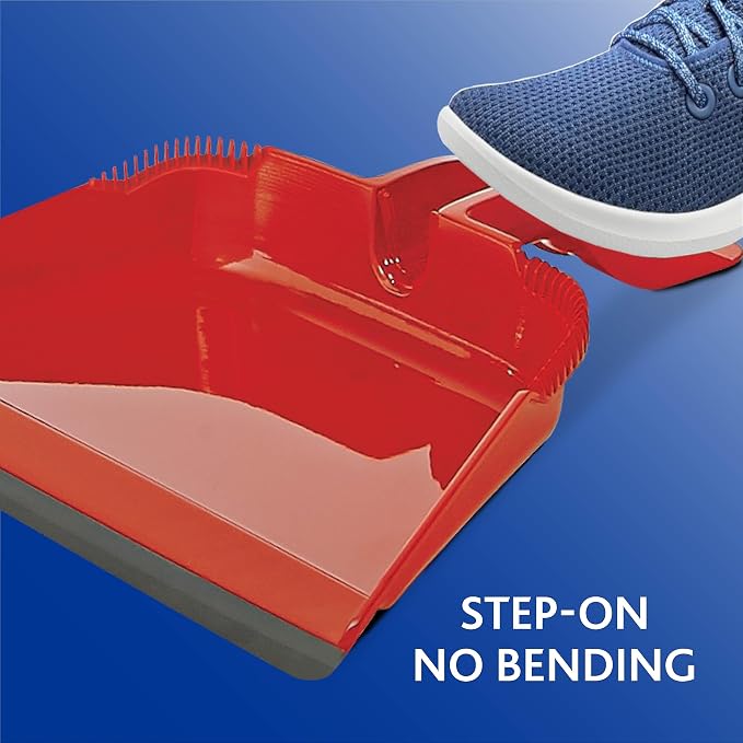 O-Cedar One Sweep Broom with Step-On Dustpan | Remove 99% with One | - Image 9
