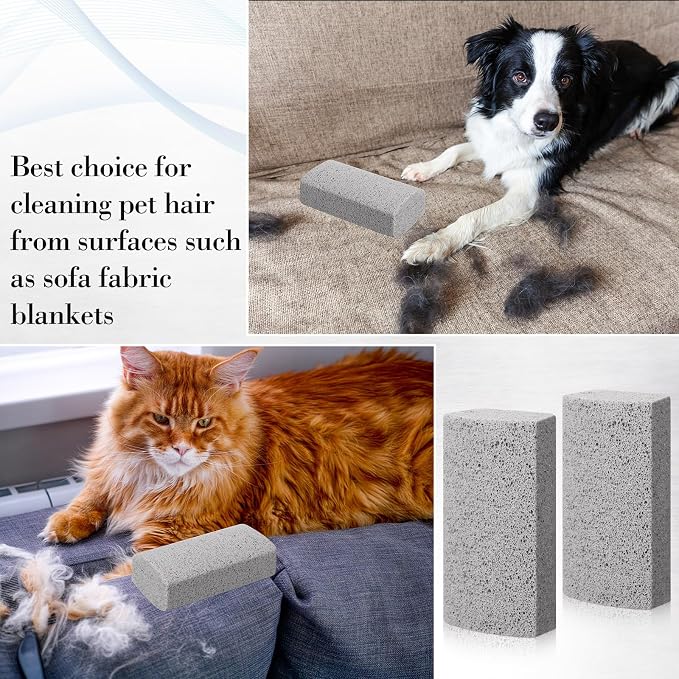 Loopeer 2 Pcs Pet Hair Remover Pumice Stone - Image 6