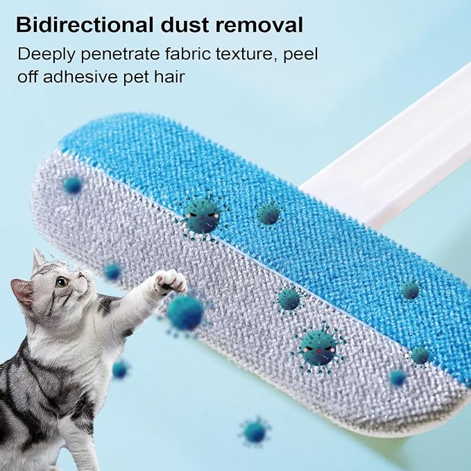 Pet Hair Removal Brush for Clothes, Electrostatic Cat Grooming Tool, Window - Image 8