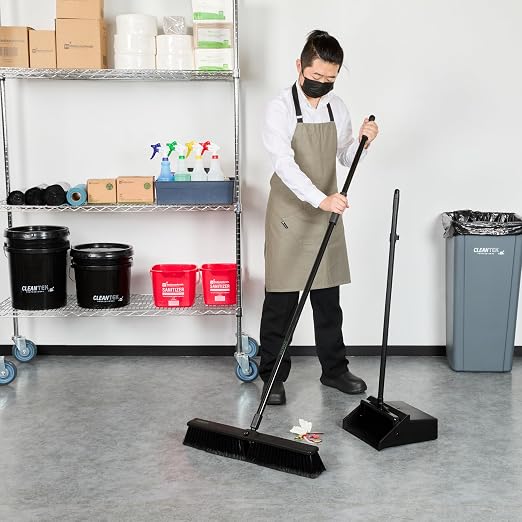 Restaurantware-Clean Tek Professional 23.62 Inch Push Broom, 1 Heavy-Duty Broom - Image 5