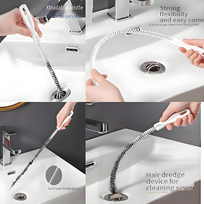 22pcs Crevice Cleaning Brushes Set, Drain Snake, Pipe Cleaners, Straw Brush - Image 5