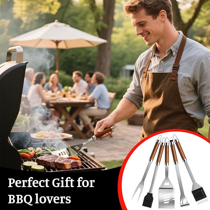 BBQ Grill Accessories, Stainless Steel Grilling Set - Image 8