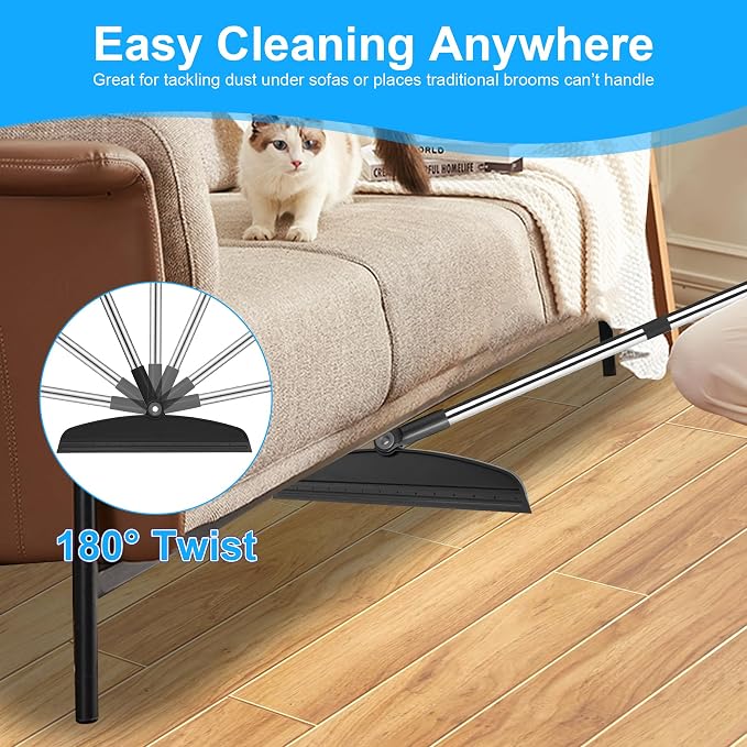 Broom with Dustpan Combo Set and Silicone Air Broom Kit - Image 6