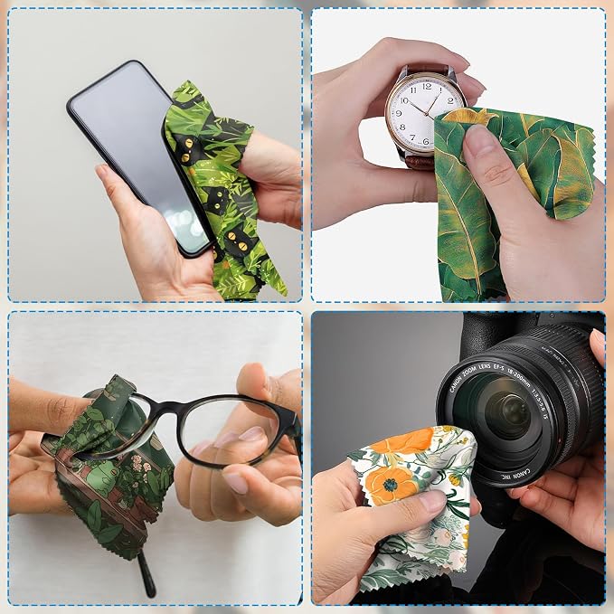 6 PCS Glasses Cleaning Cloth Eyeglass Lens Cleaning Cloth Eyeglasses Wipes - Image 6