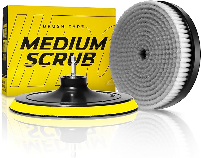 VViViD Drill Backing Plate + Power Scrub Brush Attachment, 150mm Diameter Large by VVIVIDVINYLS
