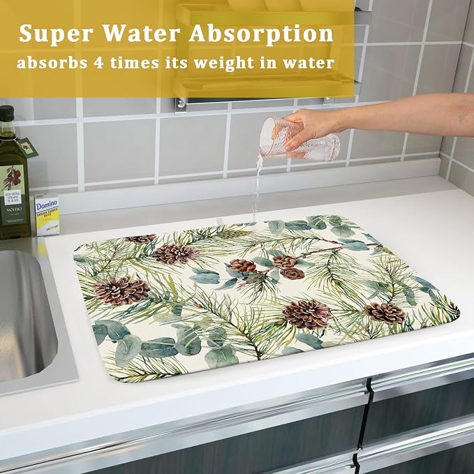 Winter Christmas Dish Drying Mat - Image 7