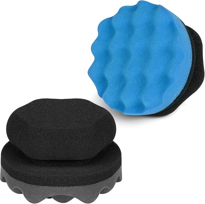 2 Pack Large Tire Shine Applicator Pad, Tire Hex Grip Applicator, Reusable Car by ZHAYAO