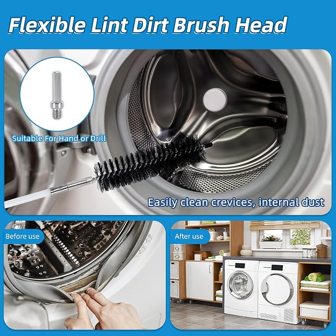 35 Feet Dryer Vent Cleaning Brush Kit, fireplaces, Ventilation ducts - Image 5