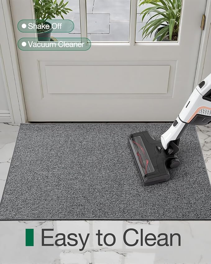LUMI Indoor Door Mat 36"x59", Ultra Thin Low Profile Non-Slip Doormat - Image 8