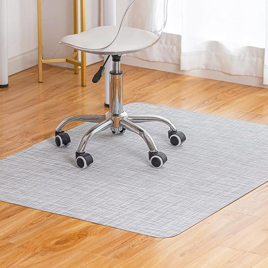 Office Chair Mat for Hardwood Floor Under Desk Computer Rolling Chair Mat for Wood/Tile Floor Non-Slip Heavy Duty Desk Rug PVC Plastic Hard Floor Protector 46"x 60" (Mist)