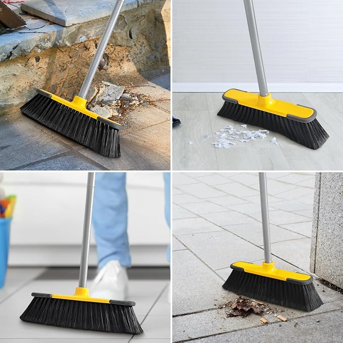 Yellow Indoor Broom 54" Long Handle House Brooms - Image 6