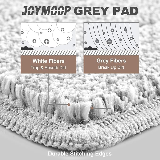 JOYMOOP Flat Mop Pads, Microfiber Mop Cleaning Pads, Washable Pads, Pads - Image 6