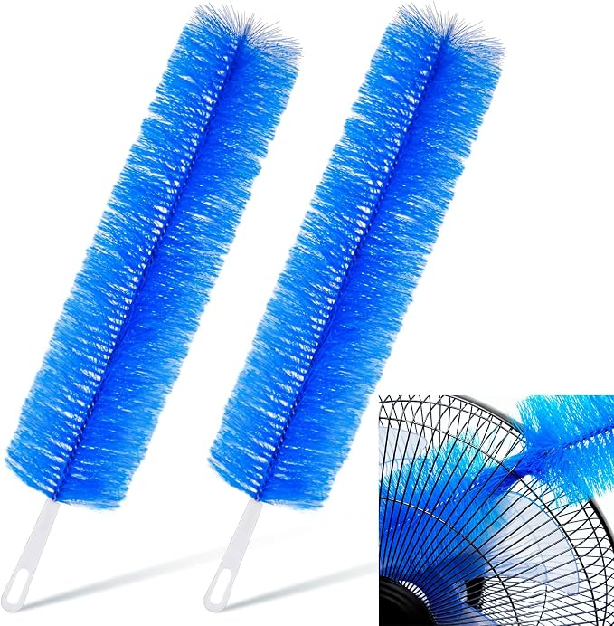 Sliner 2 Pcs Cobweb Duster Bendable Fan Duster Plastic Dust Cleaner Microfiber by Sliner