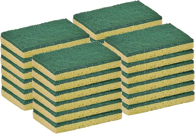 Kitchen Sponges for Washing Dishes, Non-Scratch Cellulose Dish Scrub Sponges by Superio