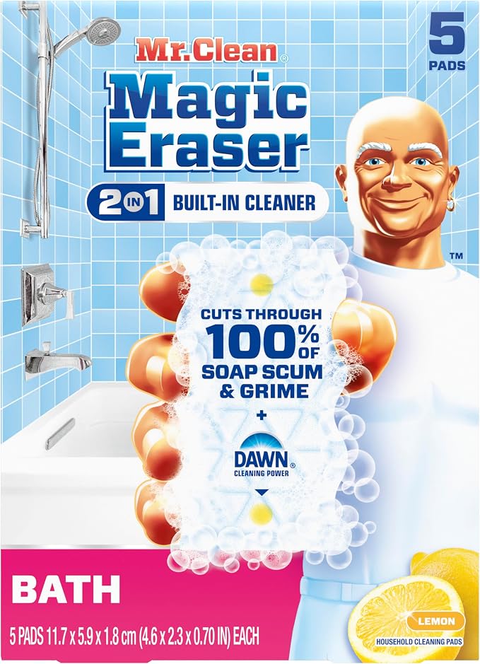 Mr. Clean Magic Eraser Sponge, Bathroom Cleaner, Shower Cleaner, Tub Cleaner - Image 10