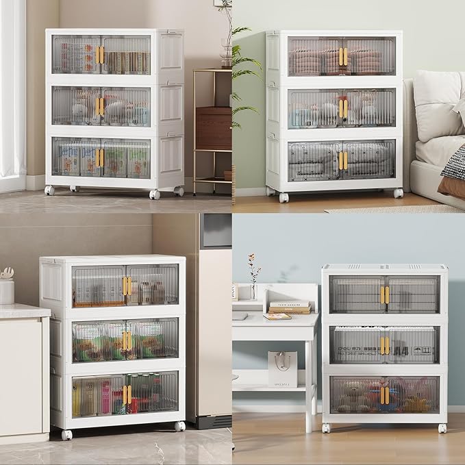 77Gal Stackable Plastic Storage Bins - Image 7