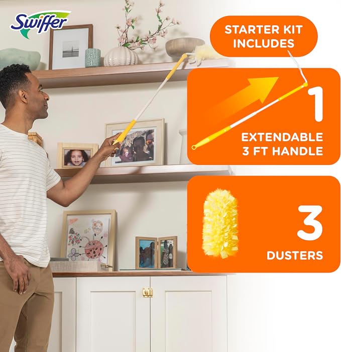 Swiffer Duster Heavy Duty 3 ft Extendable Handle Starter Kit - Image 9