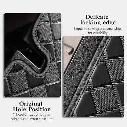 Cargo Mat & Backrest Mats for 2014-2018 Mazda 3 Hatchback Accessories, All Weather Waterproof Rear Cargo Liner Rear Trunk Liner Back Seat Cover Protector