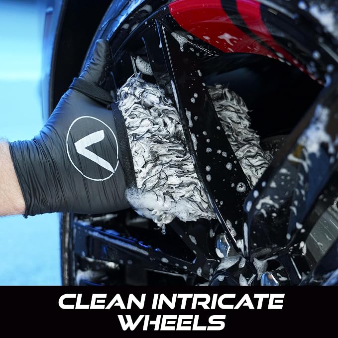 VIKING Wheel Cleaner Mitts for Car, Microfiber Wheel Cleaner for Car Detailing - Image 2