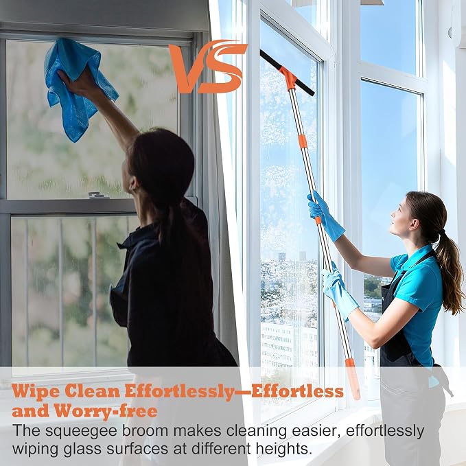Floor Squeegee for Concrete Floor, Rubber Broom - Image 7