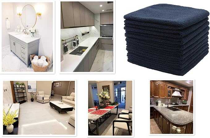 Microfiber Dish Cloths Fast Drying Kitchen Cleaning Cloth Dish Rags Dust Cloths - Image 7