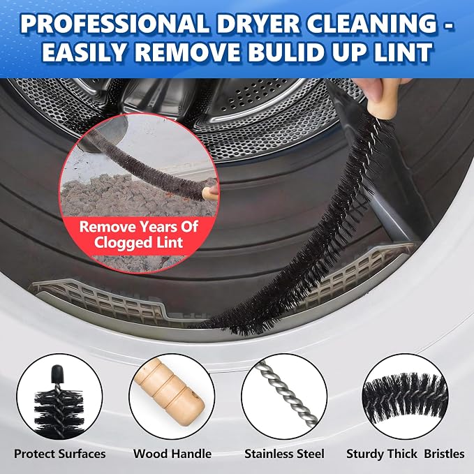 Sealegend 2 Pieces Upgraded Dryer Vent Cleaner Kit - Image 6