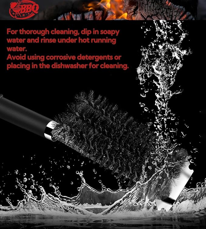 TNTOR Grill Brush with Scraper, Extra Strong Grill Cleaner Accessories - Image 9