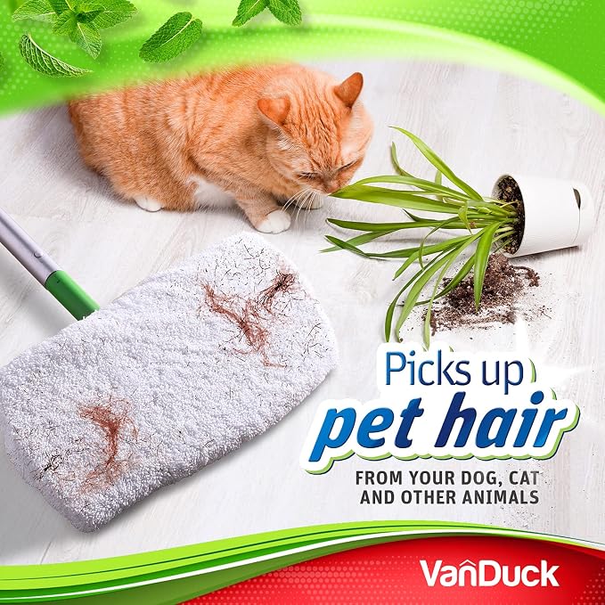 VanDuck Reusable 100% Cotton Mop Pads, Terry Cloth Mop Covers Washable - Image 4