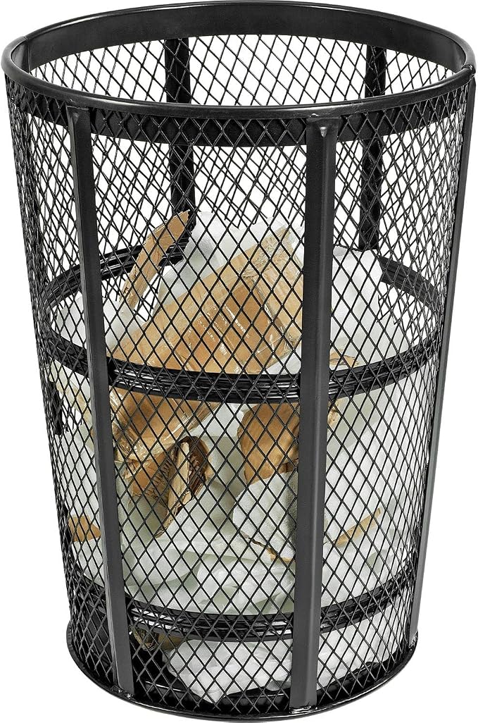 Global Industrial Outdoor Metal Trash Container Black, 48 Gallon - Image 4